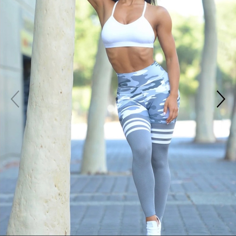 Bombshell Sportswear thigh high camo leggings